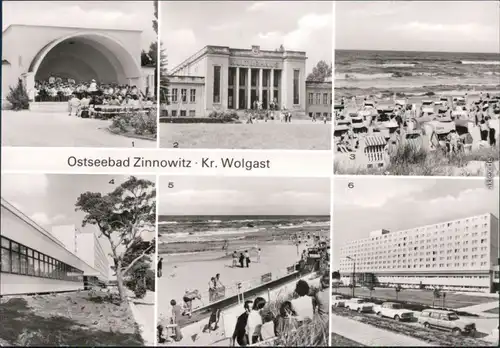 Zinnowitz 1. Konzertpavillon, 2. Kulturhaus,  Wismut-Erholungsheim  1982