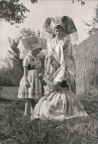 Lübbenau (Spreewald) Lubnjow Wendische-Trachten - Typen - Spreewald 1975 