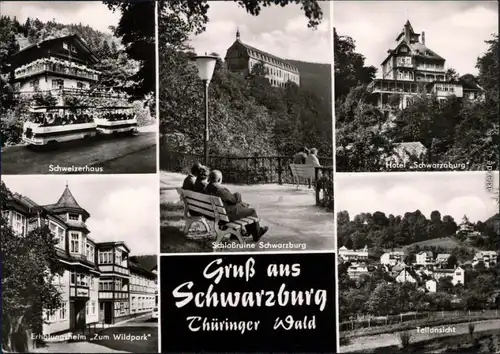 Schwarzburg Schweizerhaus, Schloßruine Schwarzburg, Hotel  1972