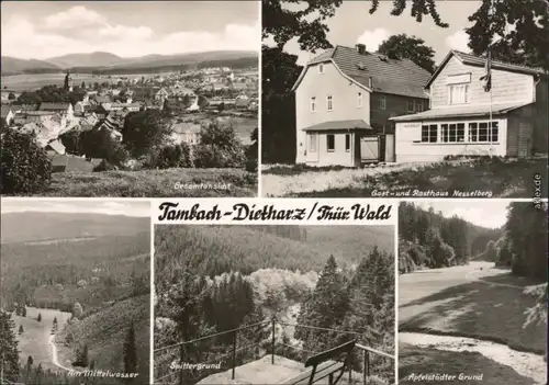 Tambach-Dietharz Panorama-Ansicht, Gast- und Rasthaus  Apfelstädter Grund 1972