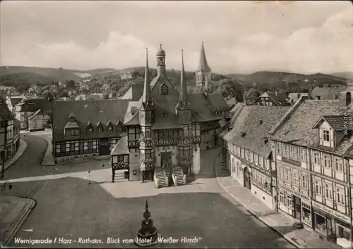 Ansichtskarte Ansichtskarte Wernigerode Rathaus 1973 