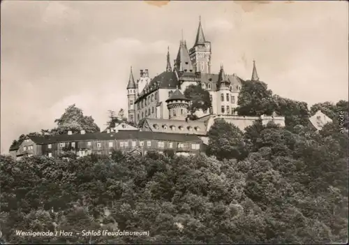 Ansichtskarte Wernigerode Schloss (Feudalmuseum) 1959