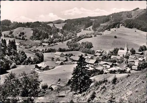 Ansichtskarte Wengen Panorama-Ansicht 1966