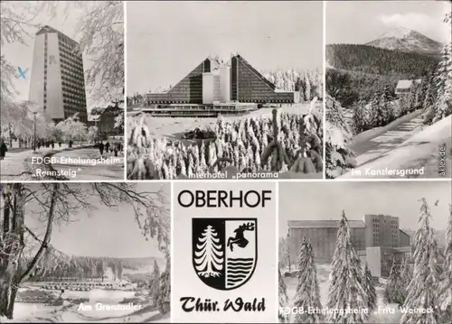 Oberhof (Thüringen) Erholungsheime, Hotel, Kanzlersgrund, Am Grenzadler, 1977