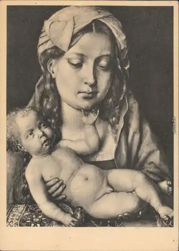 Ansichtskarte  Michelangelo Buonarroti - Maria mit dem Kinde 1960