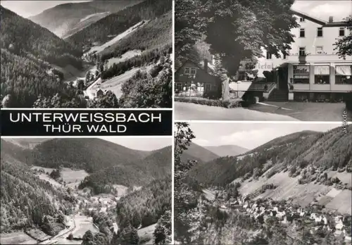 Ansichtskarte Unterweißbach Panorama-Ansicht 1978