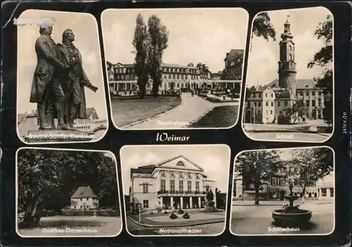 Weimar Goethe-Schiller, Goethehaus  Nationaltheater, Schillerhaus 1964