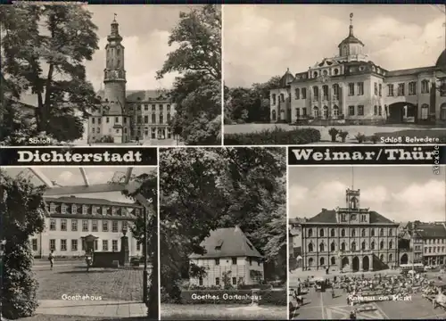 Weimar Schloß, Schloß-Belvedere, Goethehaus, Goethe Gartenhaus,  1968