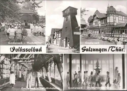 Bad Salzungen Gradierwerk:  Freiluftinhalation, Druckluftzerstäubung,  1977