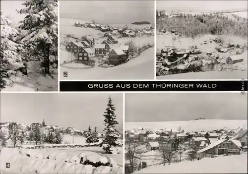 Ansichtskarte Schnett Rennsteig, Heubach, Fehrenbach, Masserberg, Schnett 1978