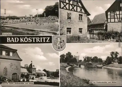 Bad Köstritz   HOG "Frosch", Heinrich-Schütz-Gedenkstätte  Schloss  Mühle 1967