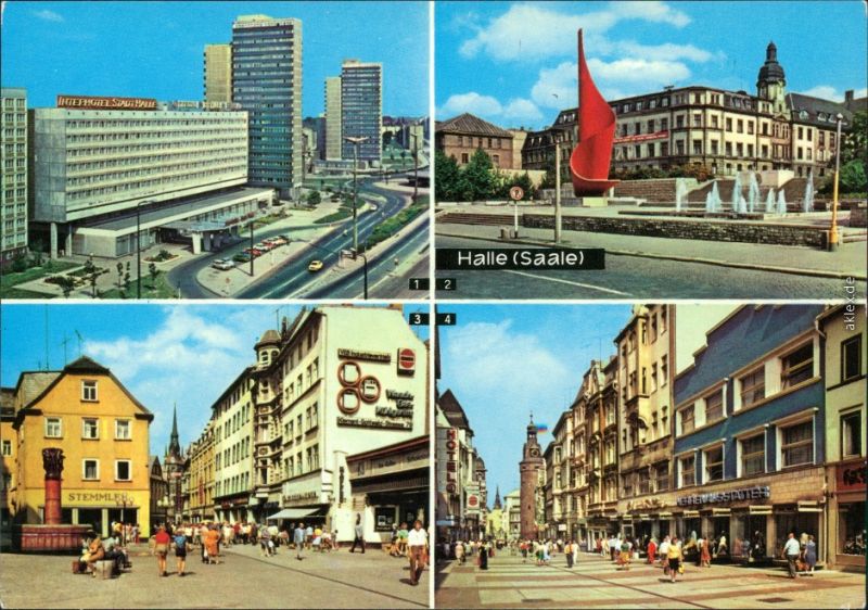 AK / Ansichtskarte Halle Saale Interhotel Stadt Halle Hansering