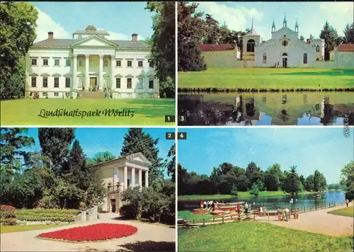 Wörlitz-Oranienbaum Landschaftspark: Schloss Floratempel Gondelstation 1977
