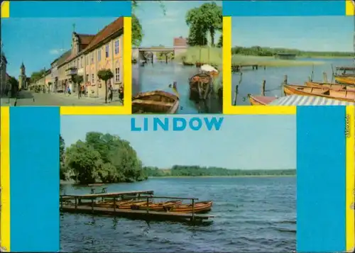 Lindow (Mark) Straße des Friedens, Am Kanal, Gudelacksee, Wutzsee 1965