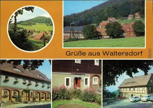 Waltersdorf Großschönau  Sonneberg,  Umgebindehauses, Konsumgaststätte  g1985