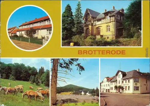 Brotterode Siedlerstraße,  Gaststätte "Deutsches Haus" 1983