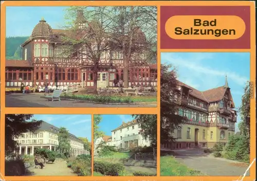 Bad Salzungen Inhalatorium, Blick zum Kurhaus Christoph Wilhelm Hufeland 1984
