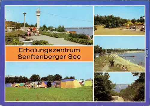 Senftenberg (Niederlausitz)  Sportanlage Niemtsch - Campingplatz   Strand 1985