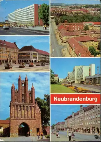 Neubrandenburg Rat des Bezirkes, CENTRUM-Warenhaus,   Thälmann-Straße 1985