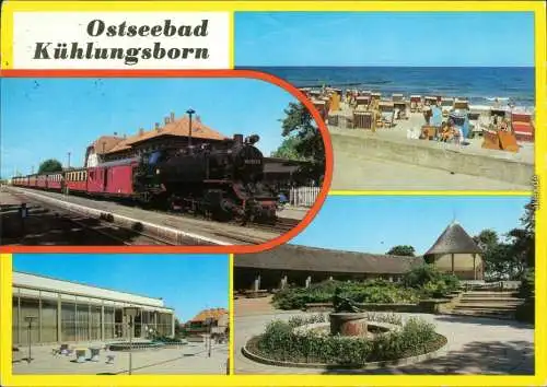 Kühlungsborn Bahnhof  FDGB-Ferienheimes Ernst Grube, Konzertgarten Ost 1986