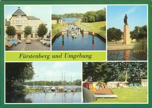 Fürstenberg Havel  Gedenkstätte Bootshafen, Campingplatz D/27 am Röblinsee 1989