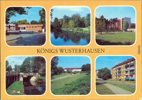 Königs Wusterhausen Bibliothek, Am Nottekanal, Neubauten,  Neubauviertel 1982