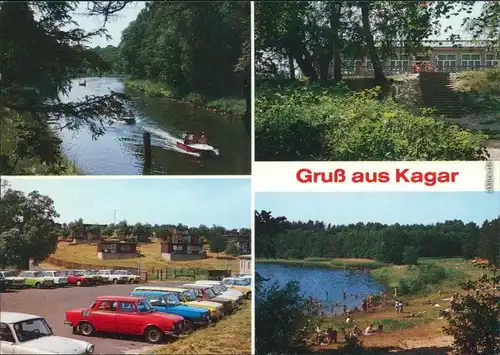 Kagar-Rheinsberg Repenter Kanal, Gaststätte, Bungalows  Beckersmühle  1989