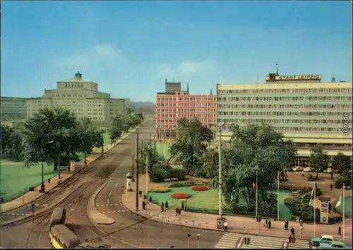 Leipzig Goethestraße - Oper, Chemiehaus, Hotel "Stadt Leipzig" 1967