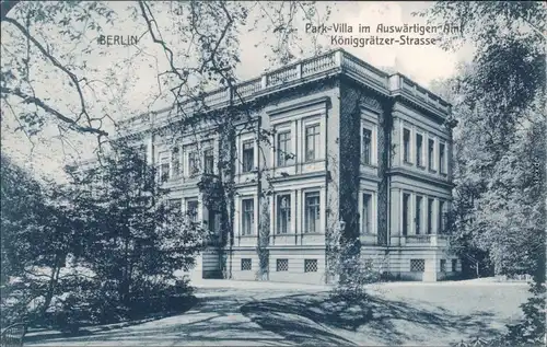 Mitte Berlin Park-Villa im Auswärtigen Amt, Königgrätzer-Straße 1912