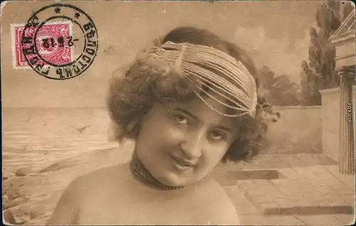 Ansichtskarte Ansichtskarte  Junge Frau - Erotik-Künstlerkarte 1912 