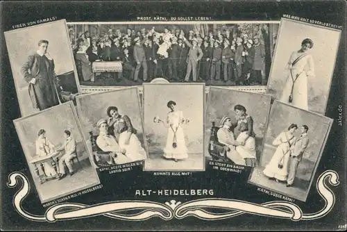 Ansichtskarte Äußere Neustadt-Dresden Ensemble - Alt-Heidelberg 1912 