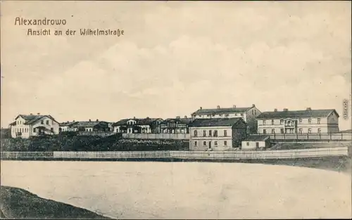 Ansichtskarte Alexandrowo Aleksandrów Kujawski Blick auf die Stadt 1916 