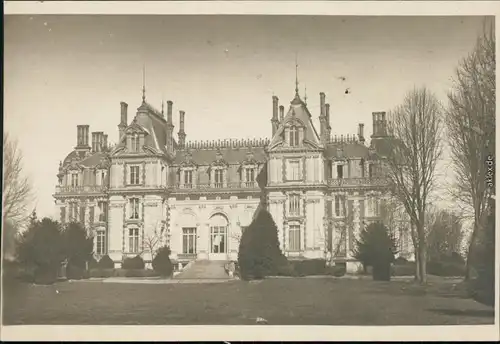 Neuflize Partie am Schloß Privatfotokarte b Juniville Rethel Ardennes 1917