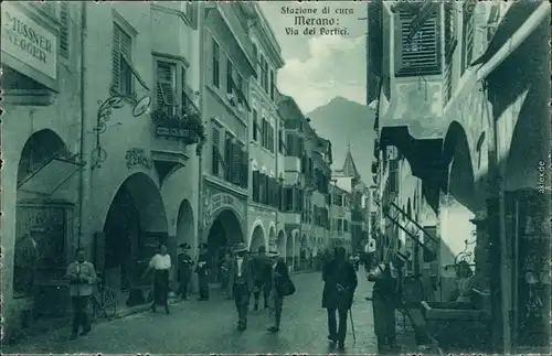 Ansichtskarte Bozen Bolzano Vio dei Portici Südtirol 1926