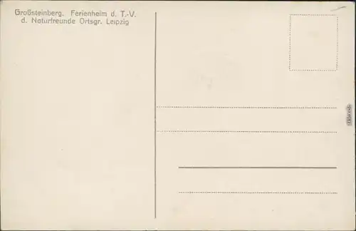Großsteinberg Parthenstein Naturfreundehaus Leipzig Großsteinberg 1930