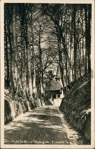 Ansichtskarte Küssnacht am Rigi Hohle Gasse und Tellskapelle 1930 