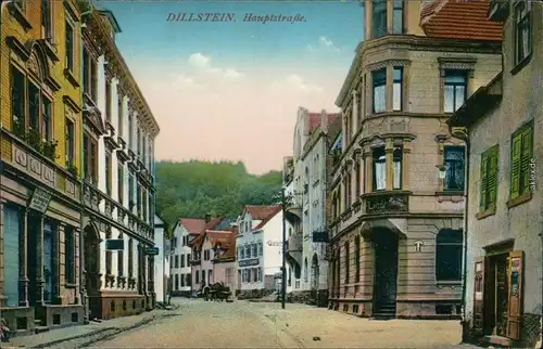 Ansichtskarte Dillstein Pforzheim Partie in der Haupstraße 1912