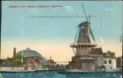 Ansichtskarte Haarlem Windmühle - Leporello Straße und Park Nordhollland 1916