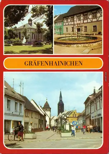 Gräfenhainichen Paul-Gerhard-Kapelle, Springbrunnen  Boulevard 1987