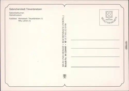 Ansichtskarte Treuenbrietzen Heimatmuseum - Sabinchenmoritat 1995