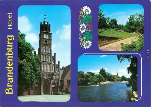 Brandenburg an der Havel Rathaus, Volkspark Marienberg,  Havel Salzhofuher 1995