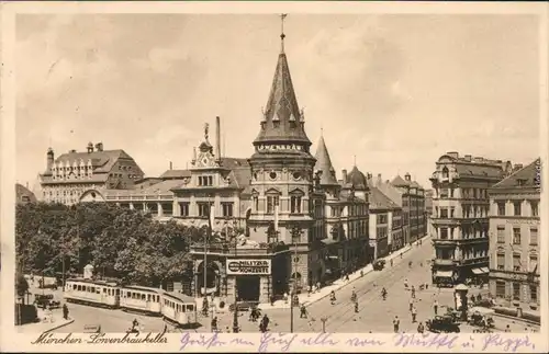 Ansichtskarte München Partie am Löwenbräukeller - Militärkonzerte 1931 