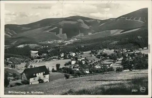 Brückenberg Krummhübel Karpacz Górny Karpacz mit Wolfshau Riesengebirge 1932