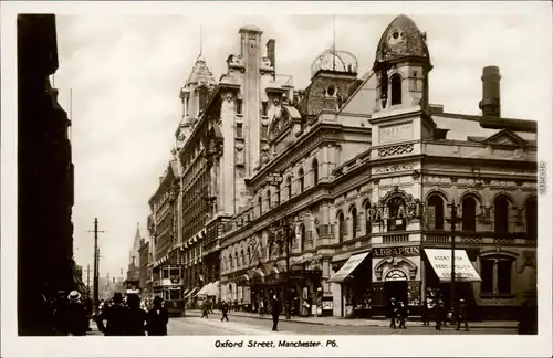 Ansichtskarte Manchester Partie in der Oxfordstreet 1930 