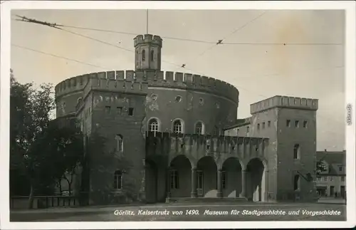 Ansichtskarte Görlitz Zgorzelec Straßenpartie Kaisertrutz 1929 