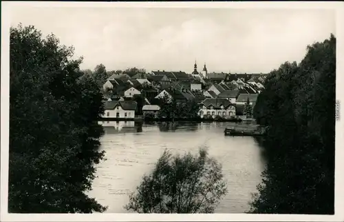 Ansichtskarte Hirschberg (Schlesien) Jelenia Góra Blick zur Kirche 1941