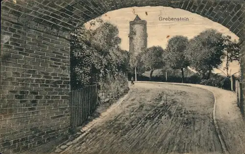 Ansichtskarte Grebenstein Straßenpartie 1916 