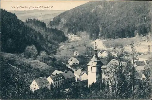 Ansichtskarte Bad Gottleuba-Berggießhübel Petrikirche 1916 