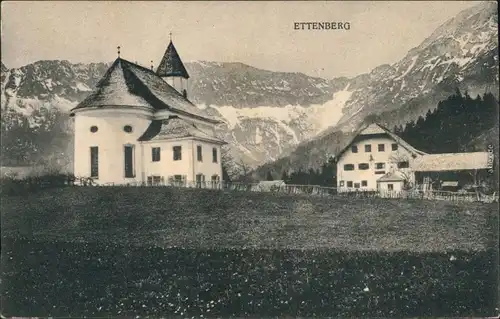 Ettenberg-Marktschellenberg Wallfahrtskirche Mariä Heimsuchung  Bergmassiv 1937