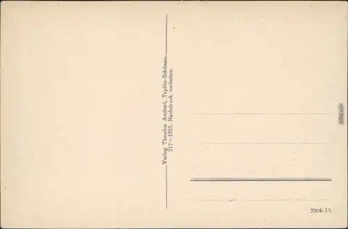 Ansichtskarte Teplitz - Schönau Teplice Partie im Kurpark - Kirche 1925 
